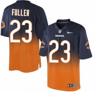 Nike Bears -23 Kyle Fuller Navy Blue Orange Stitched NFL Elite Fadeaway Fashion Jersey