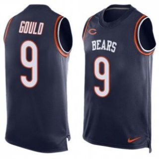 Nike Bears -9 Robbie Gould Navy Blue Team Color Stitched NFL Limited Tank Top Jersey