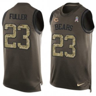 Nike Bears -23 Kyle Fuller Green Stitched NFL Limited Salute To Service Tank Top Jersey