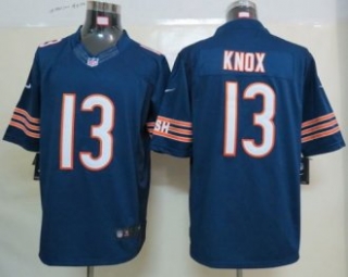 Nike Bears -13 Johnny Knox Navy Blue Team Color Stitched NFL Limited Jersey