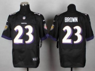 Nike Baltimore Ravens -23 Chykie Brown Black Alternate NFL New Elite Jersey