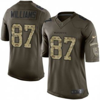 Nike Baltimore Ravens -87 Maxx Williams GreenI Stitched NFL Limited Salute to Service Jersey