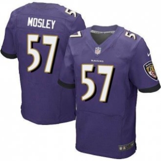 NEW Ravens -57 CJ Mosley Purple Team Color Stitched NFL New Elite Jersey