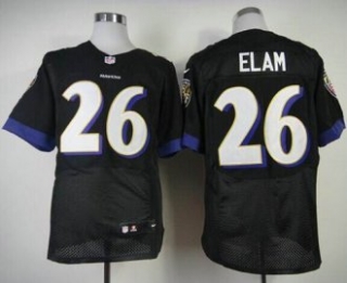 Nike Baltimore Ravens -26 Matt Elam Black Alternate NFL New Elite Jersey