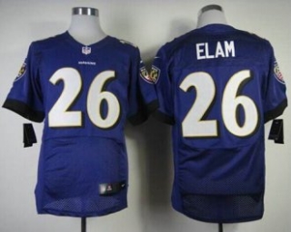 Nike Baltimore Ravens -26 Matt Elam Purple Team Color NFL New Elite Jersey