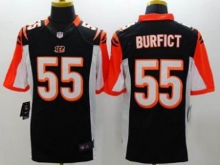 Nike Cincinnati Bengals -55 Vontaze Burfict Black Team Color NFL Limited Jersey