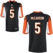 2014 NFL Draft Cincinnati Bengals -5 AJ MCCarron Black Game Jersey