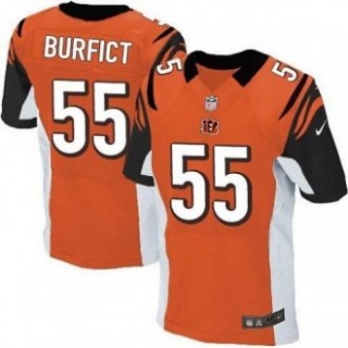 Vontaze Burfict Orange Nike Elite NFL Cincinnati Bengals -55 Alternate Jersey