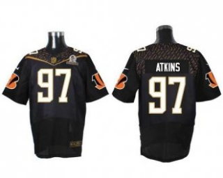 Nike Cincinnati Bengals -97 Geno Atkins Black 2016 Pro Bowl Stitched NFL Elite Jersey