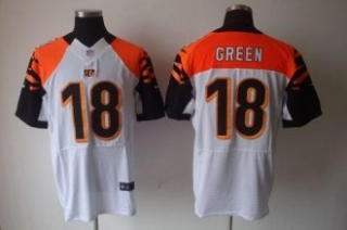 Nike Bengals -18 A J Green White Stitched NFL Elite Jersey