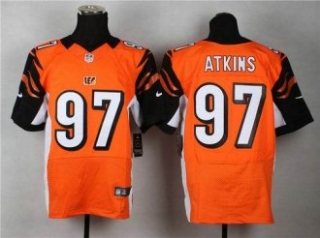 Nike Cincinnati Bengals -97 Atkins Orange Elite Jersey