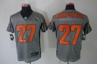 Nike Bengals -27 Dre Kirkpatrick Grey Shadow Stitched NFL Elite Jersey