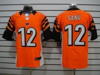 Nike Bengals -12 Mohamed Sanu Orange Alternate Stitched NFL Elite Jersey