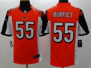 Nike Cincinnati Bengals -55 Vontaze Burfict Orange Alternate NFL Limited Jersey