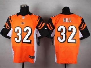 Nike Cincinnati Bengals -32 Jeremy Hill Orange Alternate NFL Elite Jersey