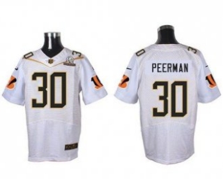 Nike Cincinnati Bengals -30 Cedric Peerman White 2016 Pro Bowl Stitched NFL Elite Jersey