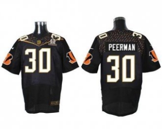 Nike Cincinnati Bengals -30 Cedric Peerman Black 2016 Pro Bowl Stitched NFL Elite Jersey