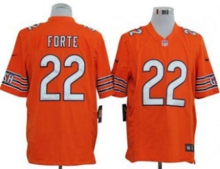 Nike Bears -22 Matt Forte Orange Alternate Stitched NFL Game Jersey