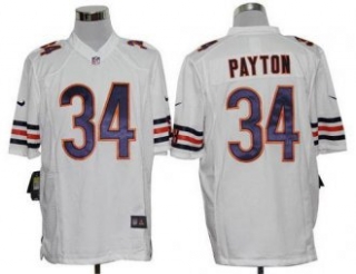 Nike Bears -34 Walter Payton White Stitched NFL Game Jersey