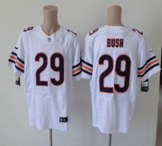 Nike Bears -29 Michael Bush White Stitched NFL Elite Jersey