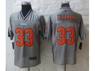 NEW Chicago Bears -33 Tillman Grey Jerseys(Vapor Elite)
