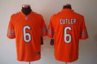 Nike Bears -6 Jay Cutler Orange Alternate Stitched NFL Limited Jersey