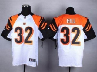 Nike Cincinnati Bengals -32 Jeremy Hill White NFL Elite Jersey
