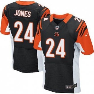 Nike Cincinnati Bengals -24 Adam Jones Black Team Color Stitched NFL Elite Jersey