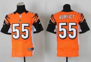 2014 NFL Draft Nike Cincinnati Bengals -55 Vontaze Burfict Orange Elite Jersey