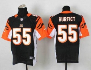 2014 NFL Draft Nike Cincinnati Bengals -55 Vontaze Burfict Black Elite Jersey