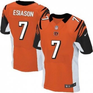 Nike Cincinnati Bengals -7 Boomer Esiason Orange Alternate NFL Elite Jersey