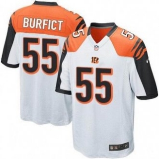 Vontaze Burfict White NikeGame NFL Cincinnati Bengals -55 Road Jersey