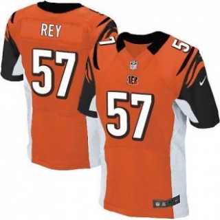 Nike Cincinnati Bengals -57 Vincent Rey Orange Alternate Stitched NFL Elite Jersey