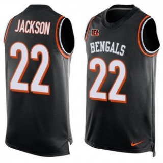 Nike Bengals -22 William Jackson Black Team Color Stitched NFL Limited Tank Top Jersey