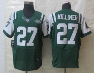 New Nike New York Jets 27 Milliner Green Elite Jerseys