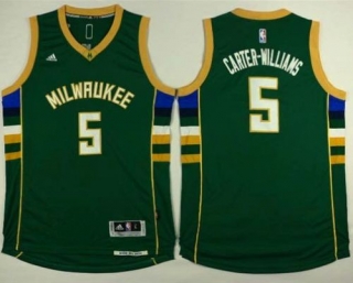 Milwaukee Bucks -5 Michael Carter-Williams Green Stitched NBA Jersey