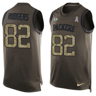 Nike Packers -82 Richard Rodgers Green Stitched NFL Limited Salute To Service Tank Top Jersey