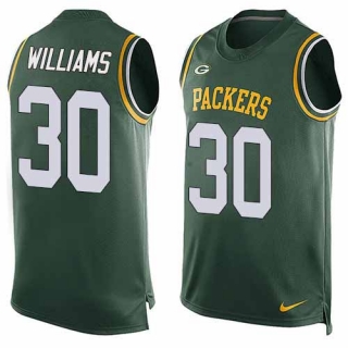 Nike Packers -30 Jamaal Williams Green Team Color Stitched NFL Limited Tank Top Jersey