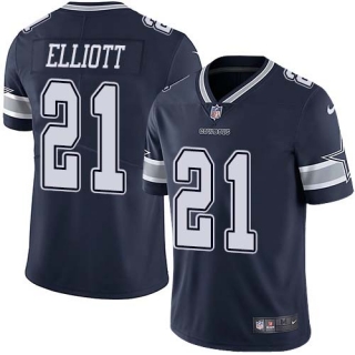 Nike Cowboys -21 Ezekiel Elliott Navy Blue Team Color Stitched NFL Vapor Untouchable Limited Jersey