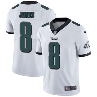 Nike Eagles -8 Donnie Jones White Stitched NFL Vapor Untouchable Limited Jersey