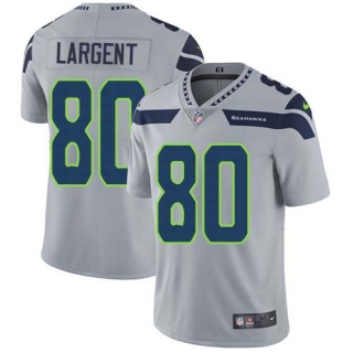 Nike Seahawks -80 Steve Largent Grey Alternate Stitched NFL Vapor Untouchable Limited Jersey