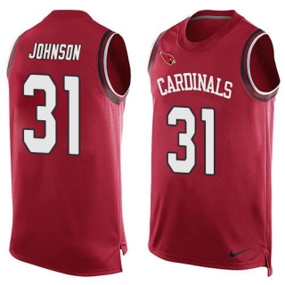 Nike Arizona Cardinals -31 David Johnson Red Team Color Stitched NFL Limited Tank Top Jersey