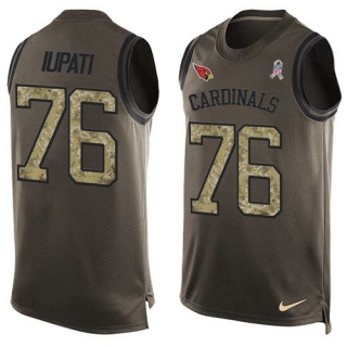 Nike Cardinals -76 Mike Iupati Green Stitched NFL Limited Salute To Service Tank Top Jersey
