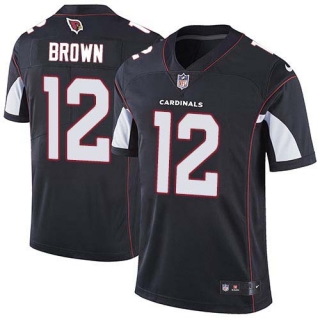 Nike Cardinals -12 John Brown Black Alternate Stitched NFL Vapor Untouchable Limited Jersey