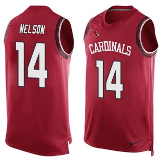 Nike Arizona Cardinals -14 JJ Nelson Red Team Color Stitched NFL Limited Tank Top Jersey