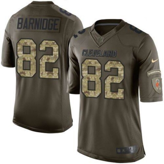 Nike Cleveland Browns -82 Gary Barnidge Green Stitched NFL Limited Salute to Service Jersey