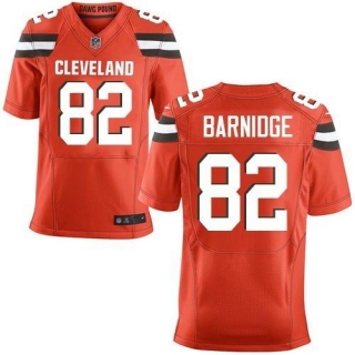 Nike Cleveland Browns -82 Gary Barnidge Orange Alternate Stitched NFL New Elite Jersey