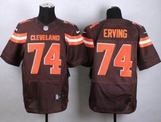 Nike Cleveland Browns -74 Cameron Erving Brown Team Color Stitched NFL New Elite jersey