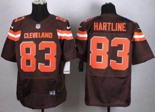 Nike Cleveland Browns -83 Brian Hartline Brown Team Color Stitched NFL New Elite jersey