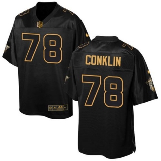 Nike Titans -78 Jack Conklin Black Stitched NFL Elite Pro Line Gold Collection Jersey